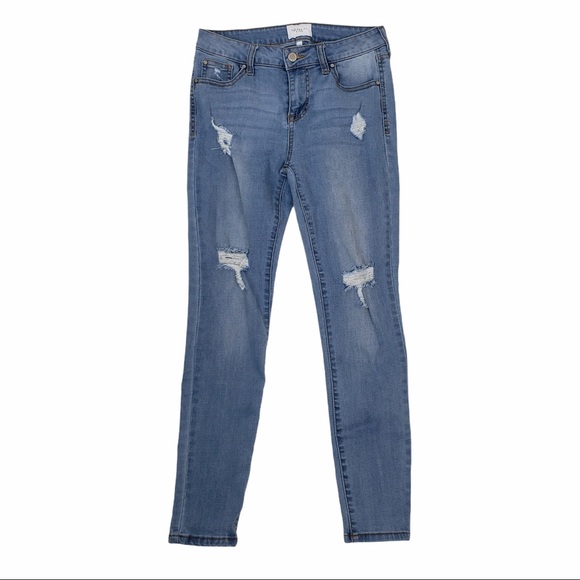 Celebrity Pink Denim - Celebrity Pink Distressed Skinny Ankle Jeans